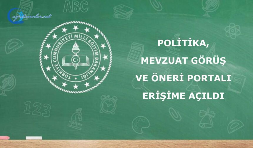 Politika, Mevzuat Görüş ve Öneri Portalı erişime açıldı