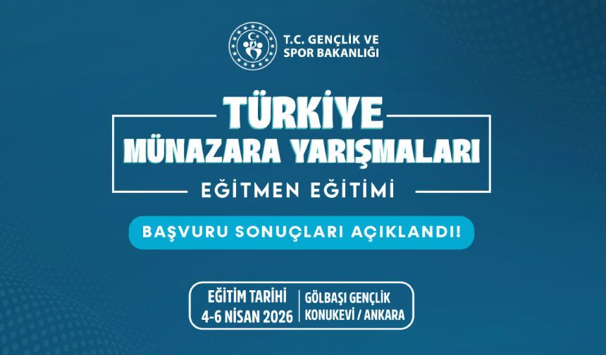 Türkiye Münazara Yarışmaları Eğitmen Eğitimi Başvuru Sonuçları Açıklandı