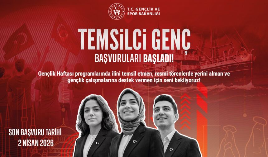 Gençlik ve Spor Bakanlığı 19 Mayıs Kapsamında Temsilci Genç Başvurularını Almaya Başladı