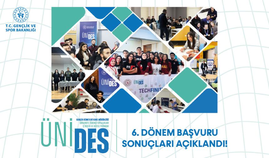 ÜNİDES 6. Dönem Başvuru Sonuçları Açıklandı
