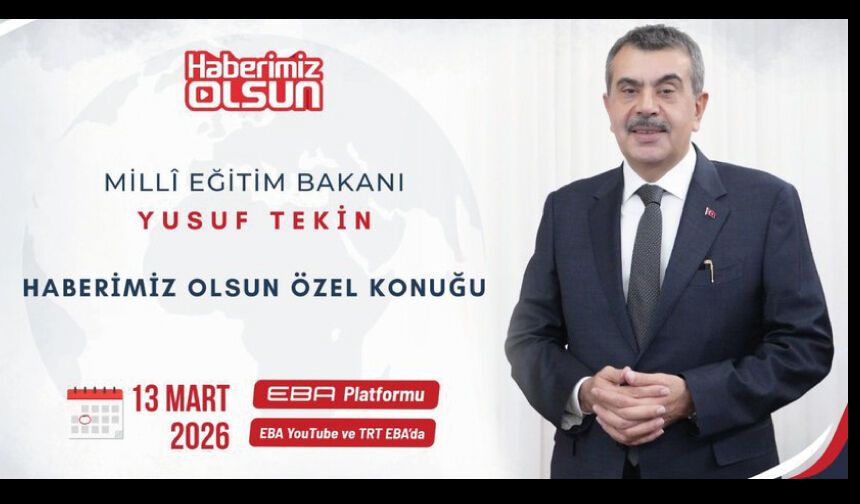 Yusuf Tekin 13 Mart Haberimiz Olsun Özel Programına katılacak