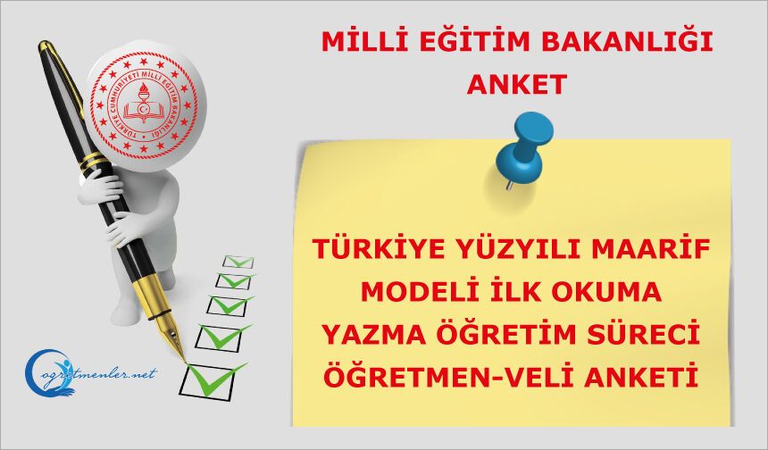 Türkiye Yüzyılı Maarif Modeli İlk Okuma Yazma Öğretim Süreci Öğretmen-Veli Anketi
