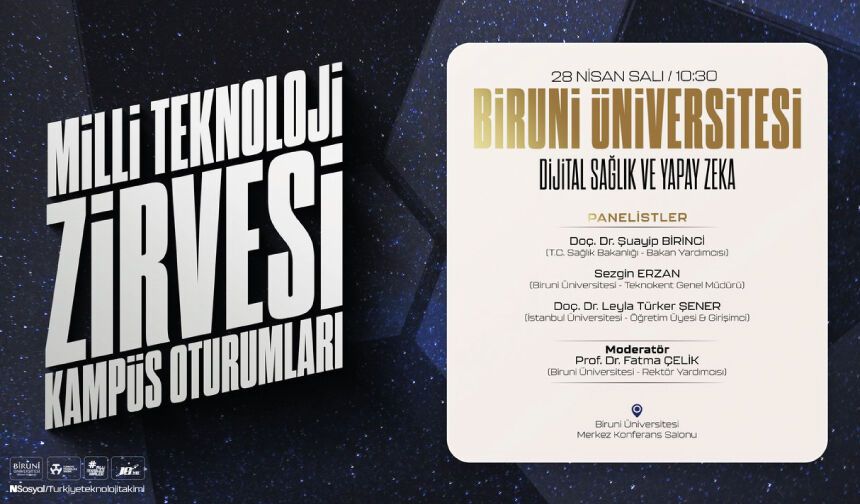 Milli Teknoloji Zirvesi’nde “Dijital Sağlık ve Yapay Zeka”nın etkilerini inceliyoruz.