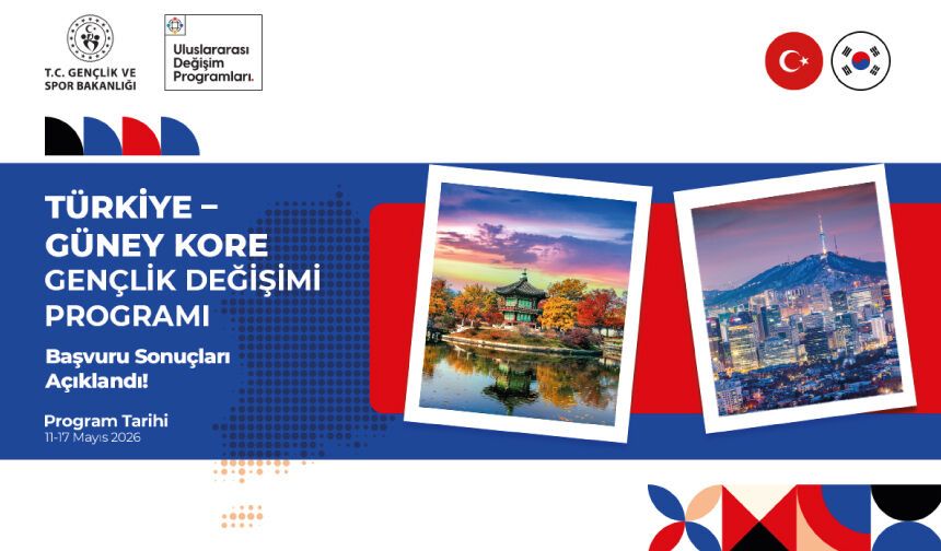 Türkiye – Güney Kore Uluslararası Gençlik Değişimi Programı Başvuru Sonuçları Açıklandı
