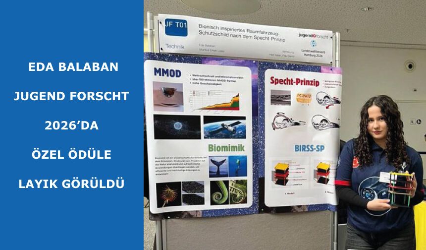 Eda BALABAN, Jugend Forscht 2026’da özel ödüle layık görüldü