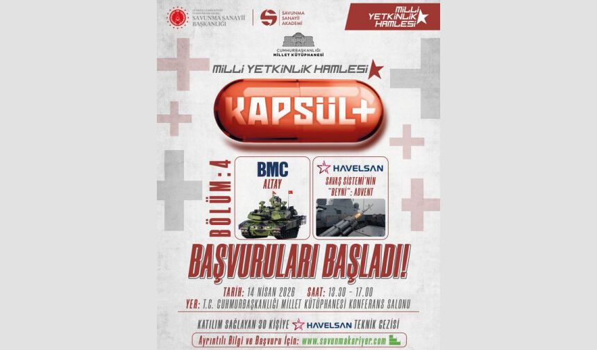 Milli Yetkinlik Hamlesi KAPSÜL ve Programı BÖLÜM  Başvuruları BAŞLADI