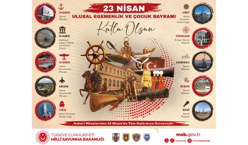 Askerî müzeler tüm halkımızın ziyaretine ücretsiz açık olacak