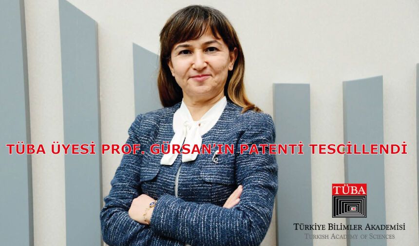 TÜBA Üyesi Prof. Gürsan’ın Patenti Tescillendi