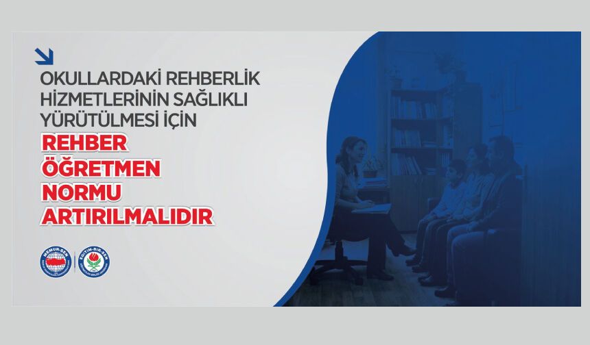 Okullardaki Rehberlik Hizmetlerinin Sağlıklı Yürütülmesi İçin Rehber Öğretmen Normu Artırılmalıdır