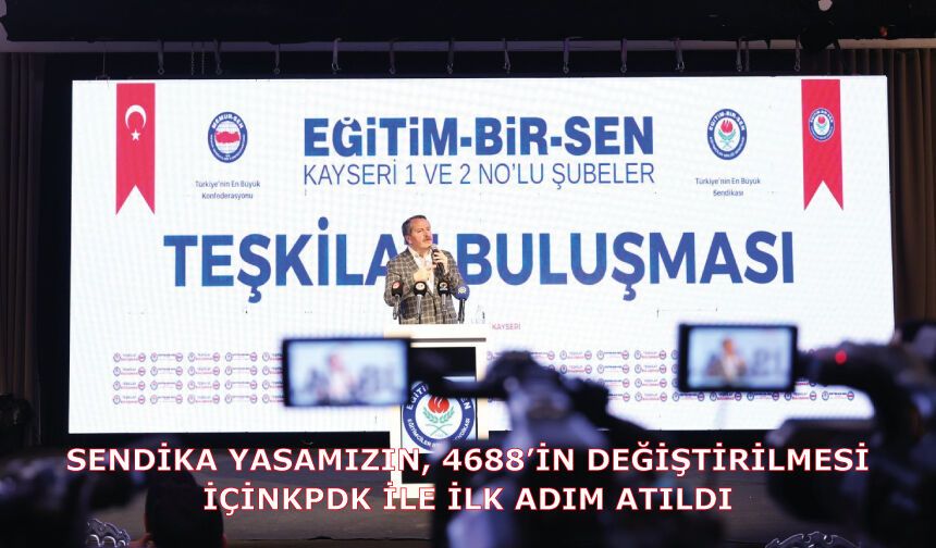 Sendika yasamızın, 4688’in değiştirilmesi için KPDK ile ilk adım atıldı