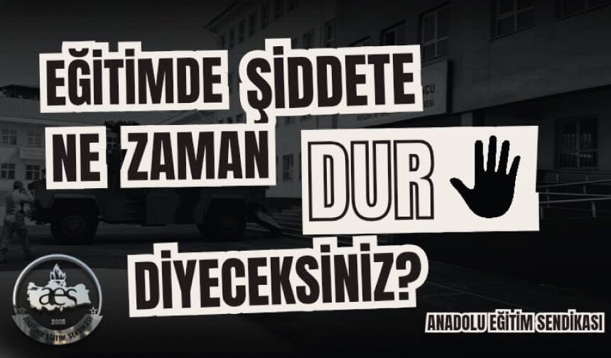 Eğitimde Şiddete Ne Zaman Dur Diyeceksiniz ?