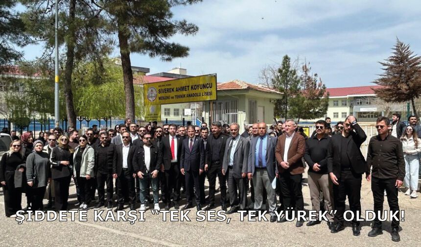 Şiddete Karşı “Tek Ses, Tek Yürek” Olduk!