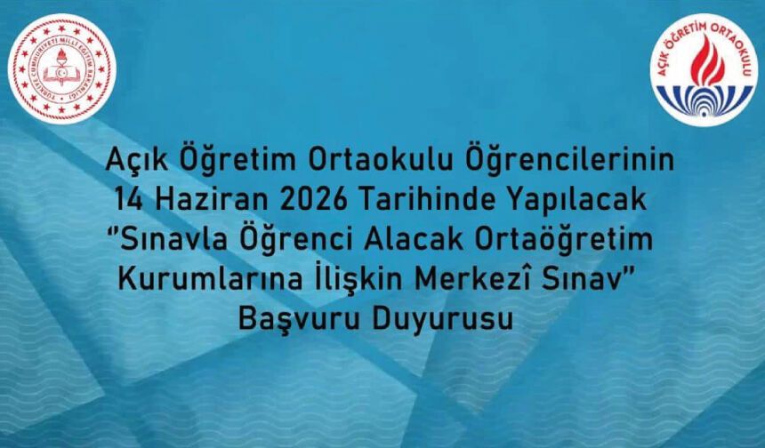 Liselere Geçiş Sistemi (LGS) Kapsamındaki Merkezî Sınav Başvuruları