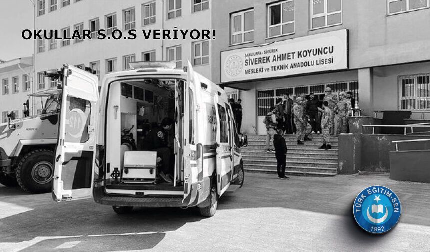 OKULLAR S.O.S VERİYOR!