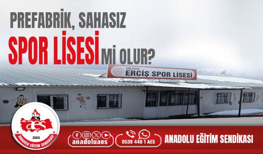 Prefabrik, Sahasız Spor Lisesi Mi Olur?