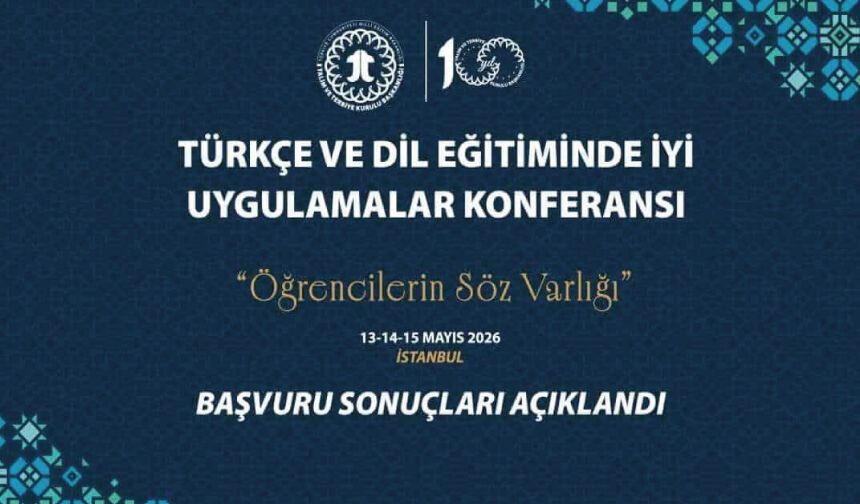 Türkçe ve Dil Eğitiminde İyi Uygulamalar Konferansı’nın bildiri kabul sonuçları