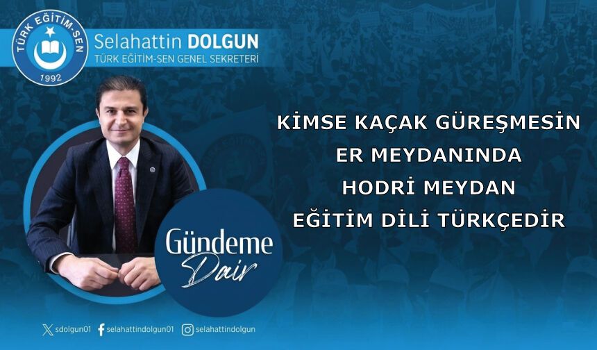 Eğitim dili Türkçedir
