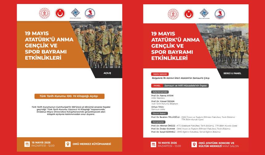 19 Mayıs Atatürk’ü Anma Gençlik ve Spor Bayramı’nı Samsun’da kutluyoruz!