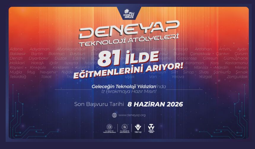 DENEYAP Teknoloji Atölyeleri 81 İlde Eğitmenlerini Arıyor!