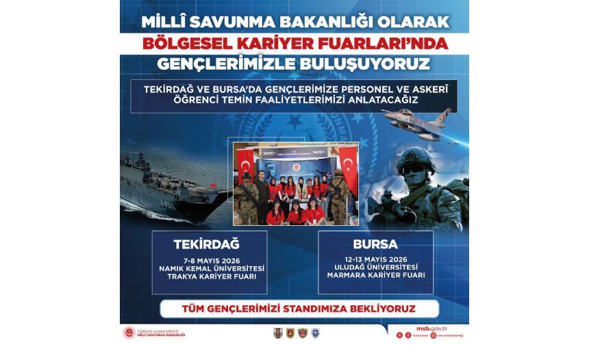 Tekirdağ  ve Bursa Kariyer Fuarları’nda Gençlerimizle Buluşuyoruz