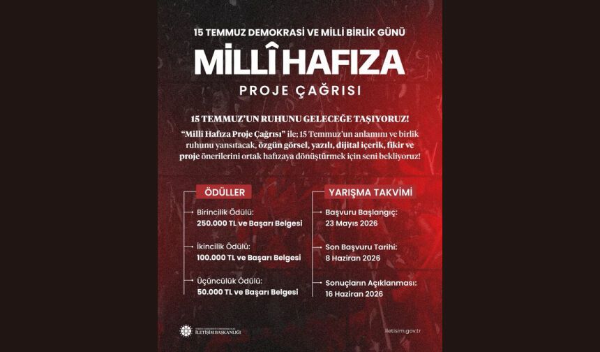 "Millî Hafıza Proje Çağrısı” başlıyor!