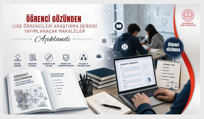 "Lise Öğrencileri Araştırma Dergisi", lise öğrencilerini bilimsel üretimle buluşturuyor