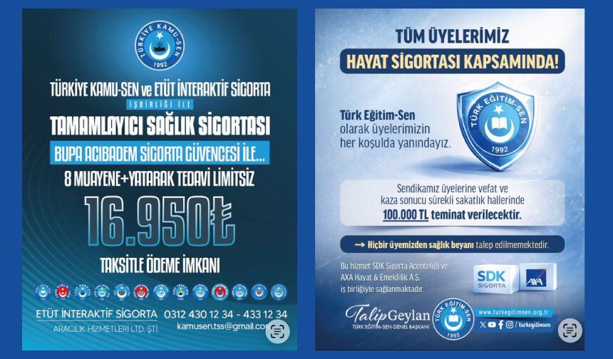 Tüm Üyelerimiz Hayat Sigortası Kapsamında