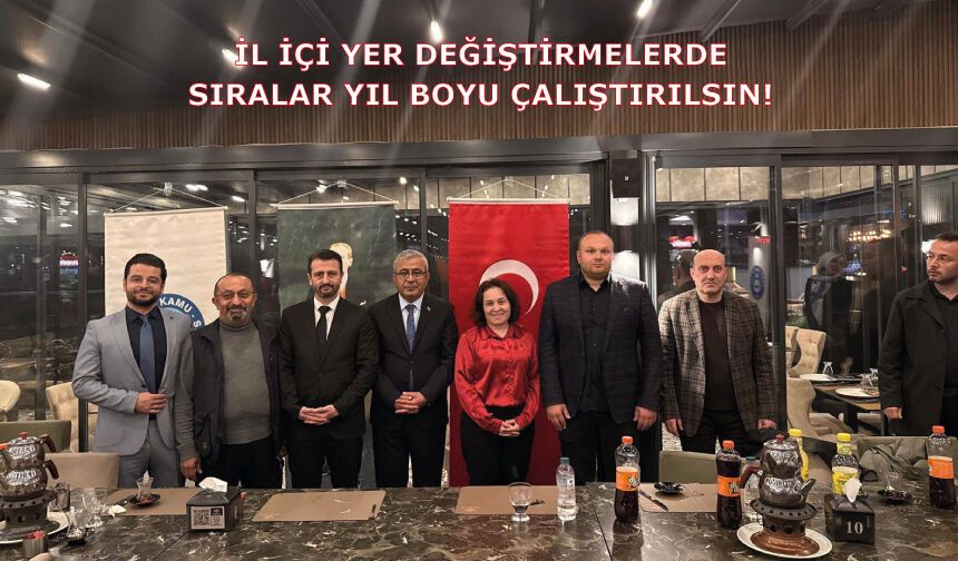 İl İçi Yer Değiştirmelerde Sıralar Yıl Boyu Çalıştırılsın!