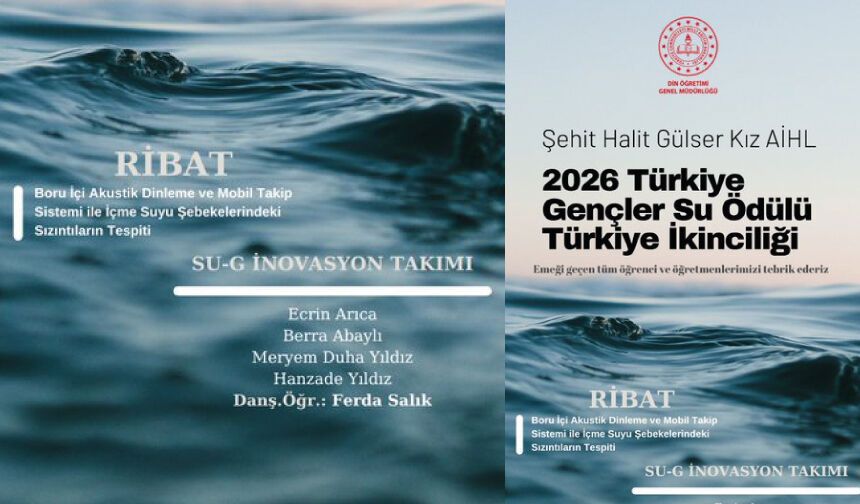 Diyarbakır Şehit Halit Gülser Kız Anadolu İmam Hatip Lisesi öğrencilerimiz Türkiye ikincisi oldu