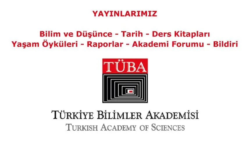 Türkiye Bilimler Akademisi TÜBA Yayınları Eylül 2026