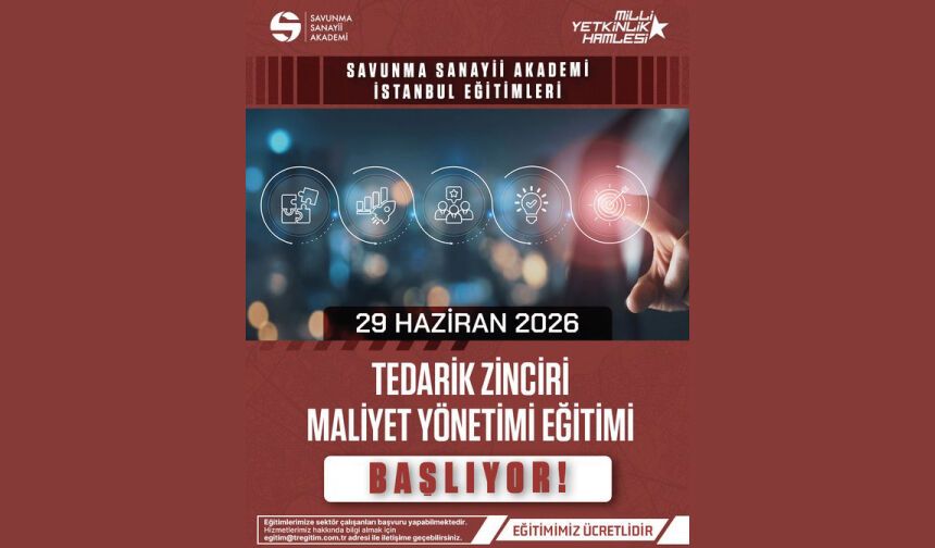Tedarik Zinciri Maliyet Yönetimi Eğitimi Başlıyor!