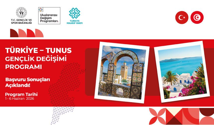 Türkiye–Tunus Gençlik Değişimi Programı Başvuru Sonuçları Açıklandı!