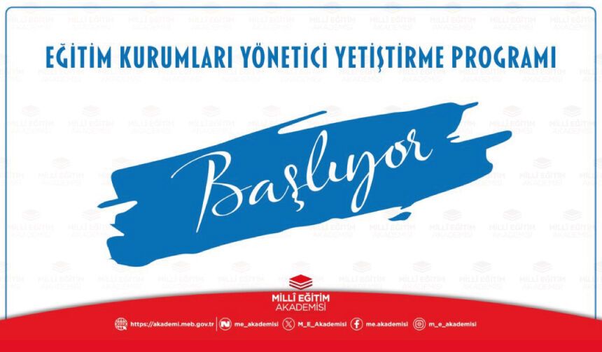"Eğitim Kurumları Yönetici Yetiştirme Programı" 16 Mayıs'ta Başlıyor