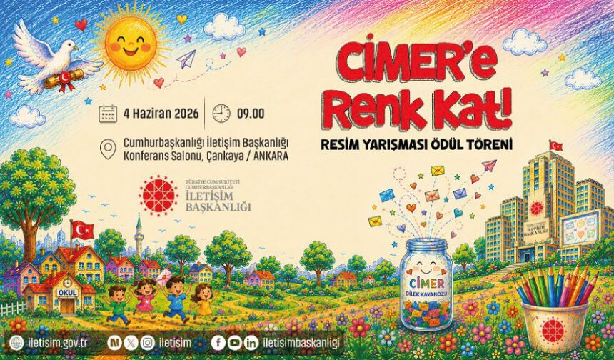 “CİMER’e Renk Kat” Resim Yarışması Ödül Töreni düzenlenecek