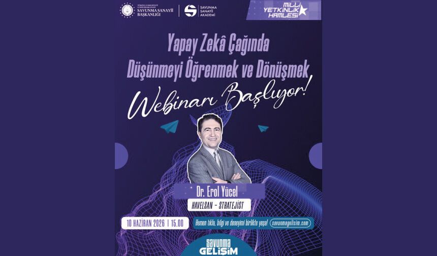 Yapay Zekâ Çağında Düşünmeyi Öğrenmek ve Dönüşmek Webinarı Başlıyor!