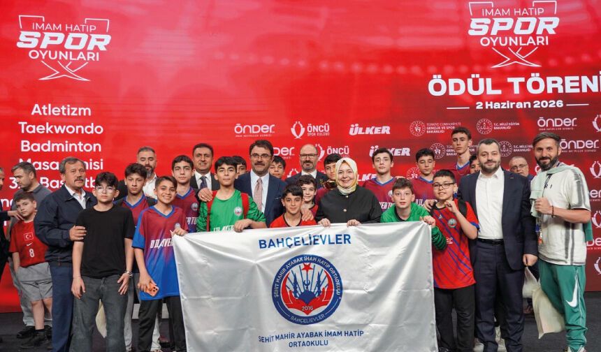16. İmam Hatip Spor Oyunları Ödül Töreni Gerçekleştirildi