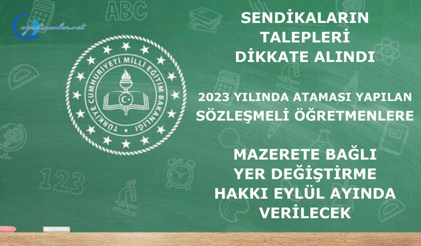 BAKAN TEKİN'DEN 2023'TE GÖREVE BAŞLAYAN ÖĞRETMENLERİN YER DEĞİŞİKLİĞİ TALEPLERİNE İLİŞKİN AÇIKLAMA