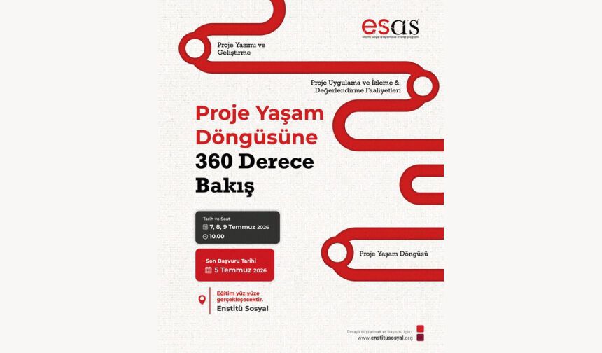 Lisans Öğrencileri İçin “Proje Yaşam Döngüsüne 360 Derece Bakış” Eğitim Kampı Başlıyor!