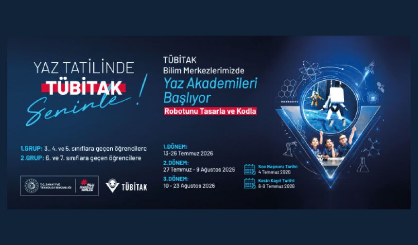 TÜBİTAK Yaz Tatilinde de Seninle!