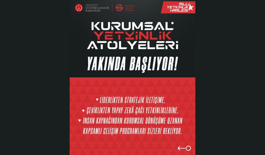 Kurumsal Yetkinlik Atölyeleri Yakında Başlıyor!