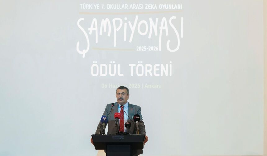 Bakan Tekin, "Türkiye 7. Okullar Arası Zekâ Oyunları Şampiyonası" Ödül Töreni'ne Katıldı