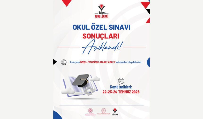 TÜBİTAK Fen Lisesi Okul Özel Sınavı Sonuçları Açıklandı!