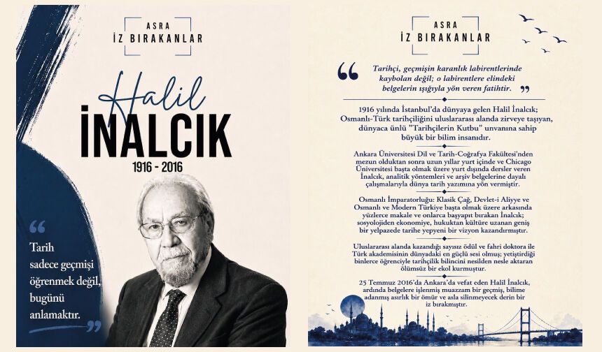 Tarihçilerin kutbu Prof. Dr. Halil İnalcık