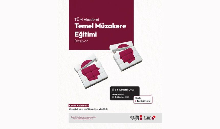 TÜM Akademi: Temel Müzakere Eğitimi Başlıyor!