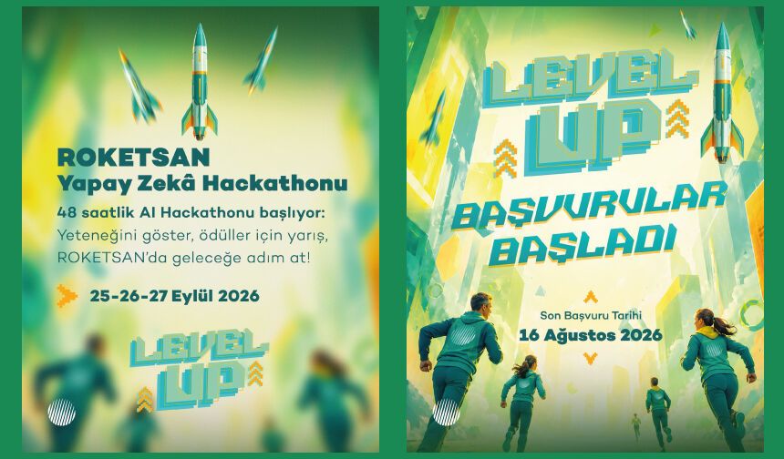 LEVEL UP AI ROKETSAN Yapay Zekâ Hackathonu başvuruları açıldı!