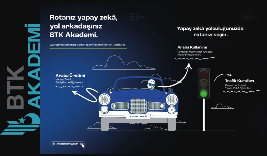 Yapay zekâ yolculuğunuzun rotasını BTK Akademi ile belirleyin!