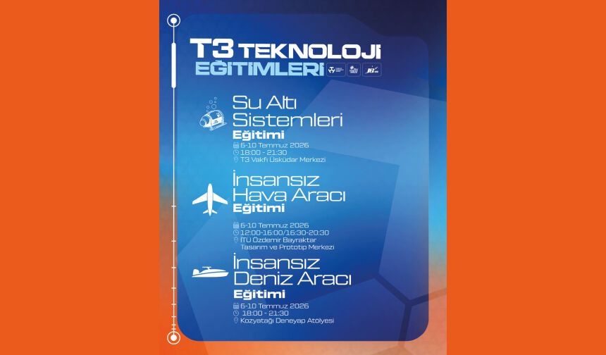 Teoriden pratiğe, fikirden projeye uzanan yolculuk "T3 Teknoloji Eğitimleri"nde