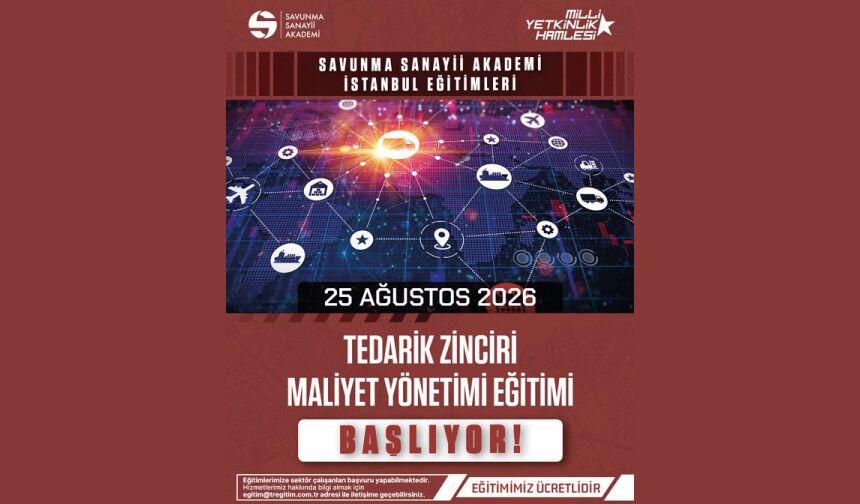 Tedarik Zinciri Maliyet Yönetimi Eğitimi Başlıyor!