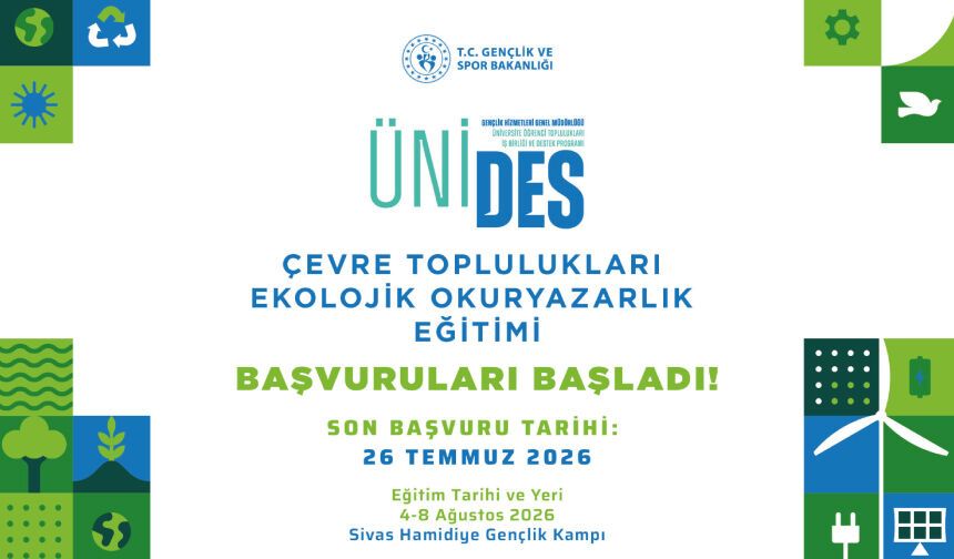 ÜNİDES Çevre Toplulukları Ekolojik Okuryazarlık Eğitimi Başvuruları Başladı!