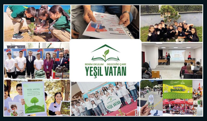 "YEŞİL VATAN-BENİM OKULUM GELECEĞE ÇARE" ETKİNLİKLERİYLE ÇEVRE BİLİNCİ GÜÇLENDİRİLDİ